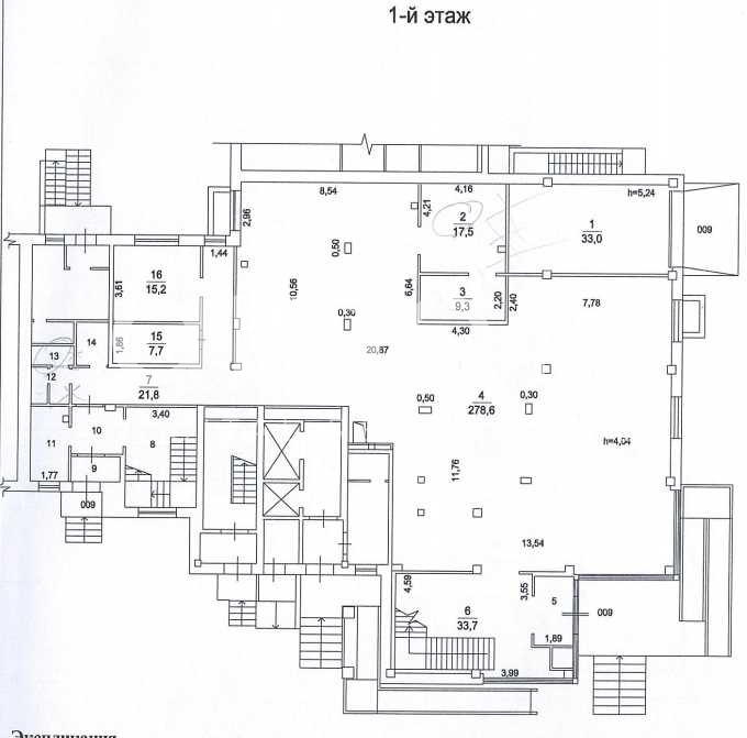Планировка офиса 1042.2 м², 1 этаж, ТЦ «г Лобня, Батарейная ул., 6»